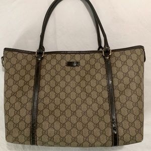 -SOLD ON M- Authentic GUCCI GG Canvas Tote